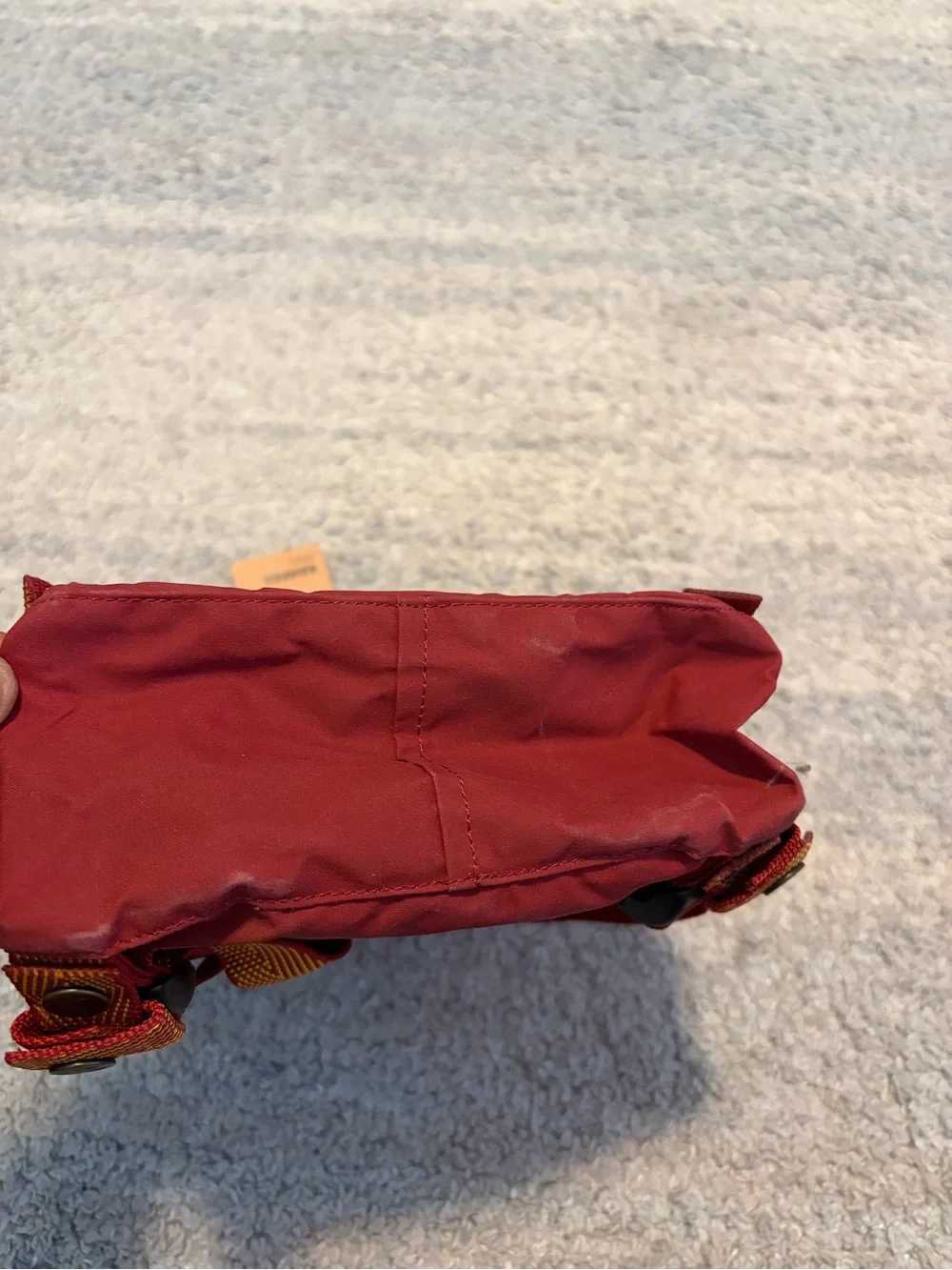 NWT Fjallraven Kanken Mini Backpack Ox Red Goose Eye Pattern 23561 7L